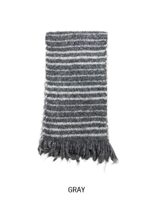 Choky Stripe Wool Muffler