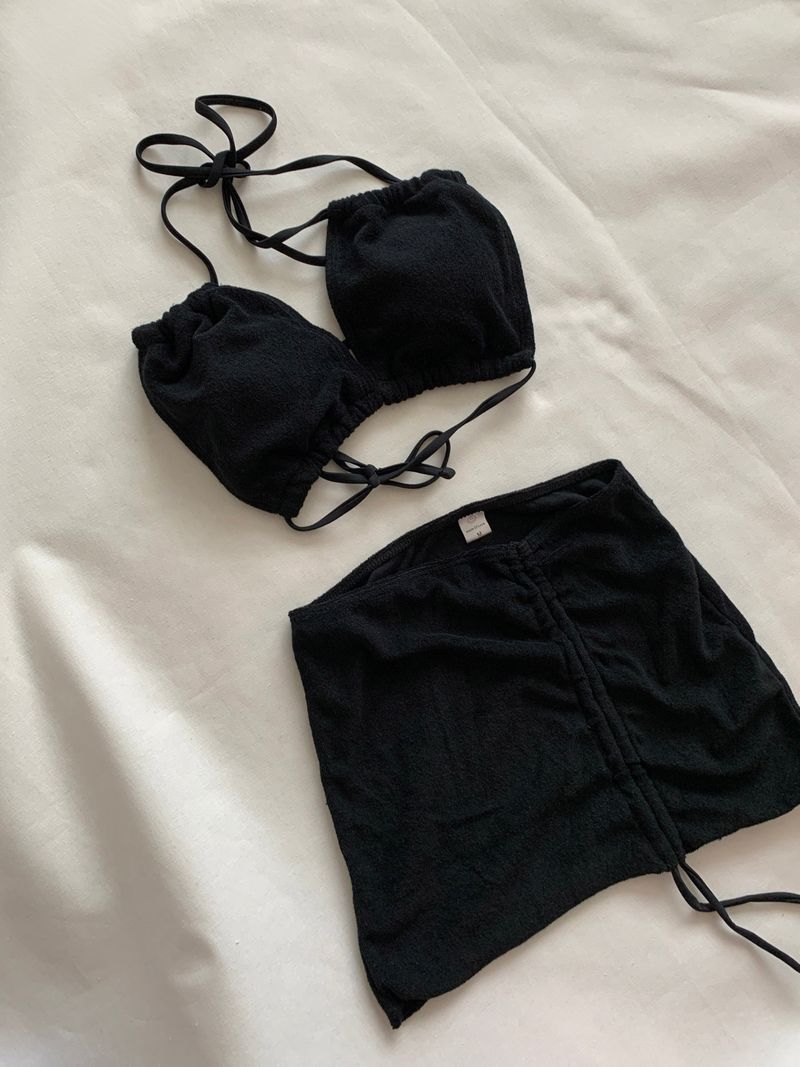 Terry Three Piece Bikini (2 colors)