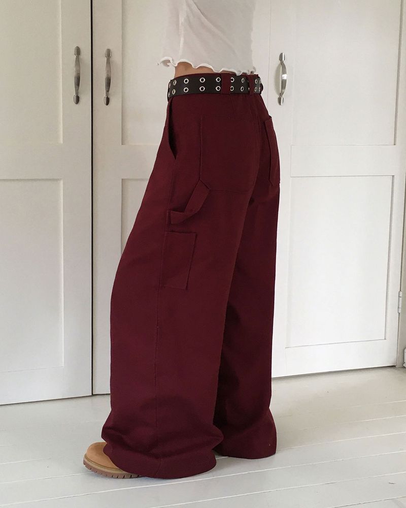 ミドルカーペンターディテールロングパンツ