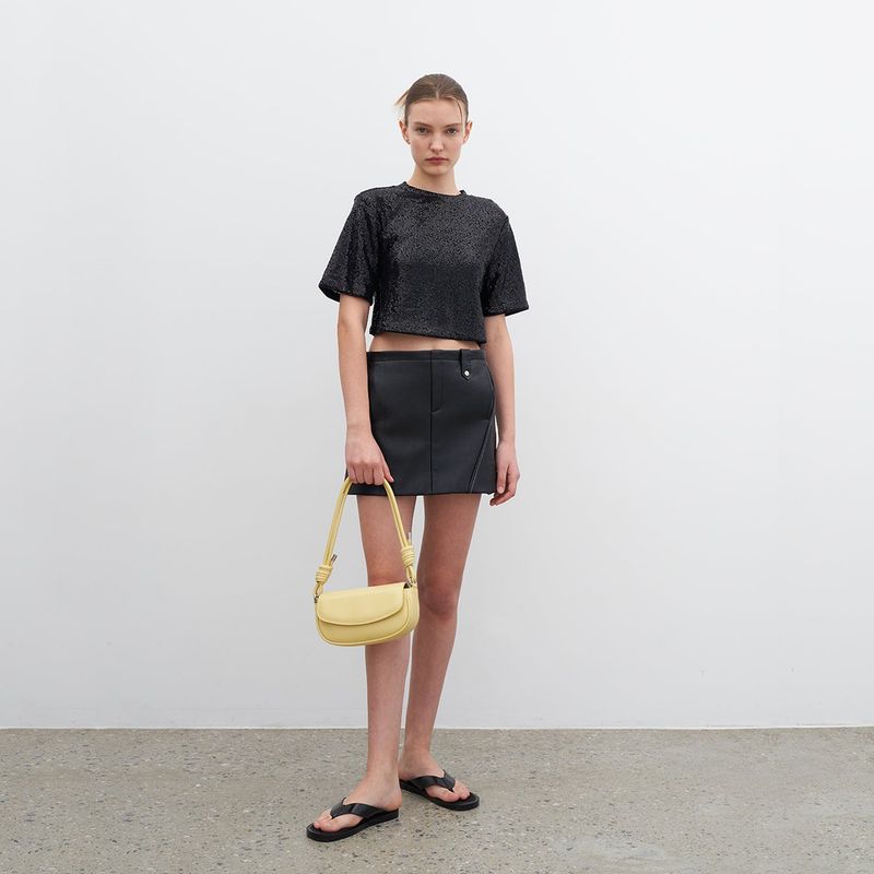 KNOTTED FLAP BAG_BUTTER