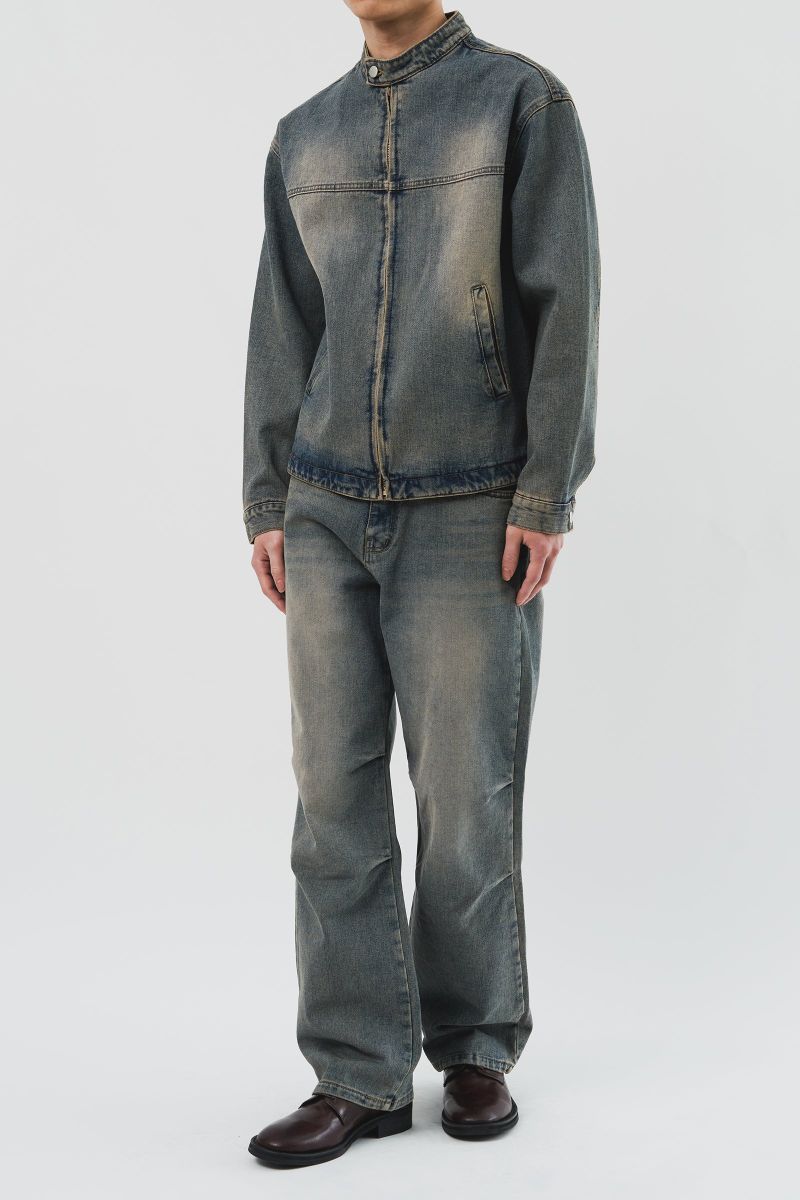 Anti Biker Denim Jacket (3color)
