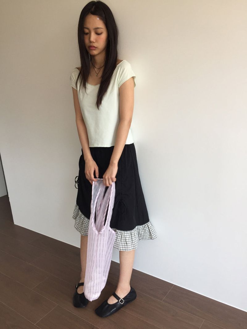 Clear Stripe Shoulder Bag (3color)