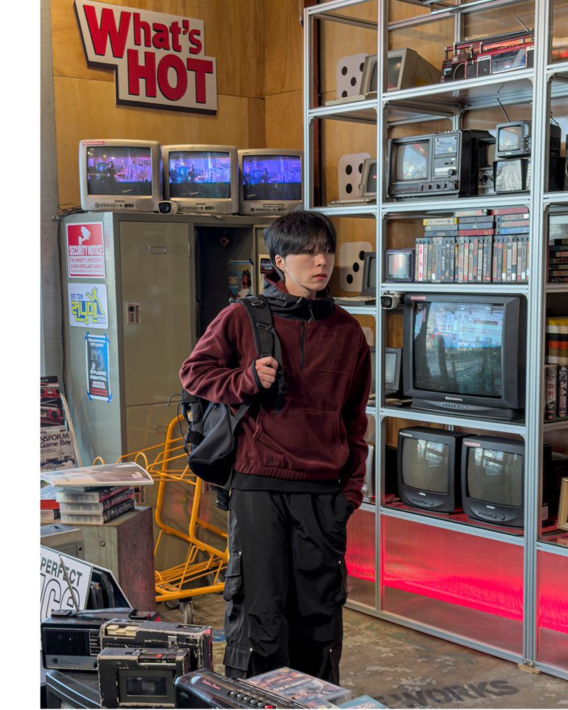 SERNIC Hooded Fleece Warmer Anorak