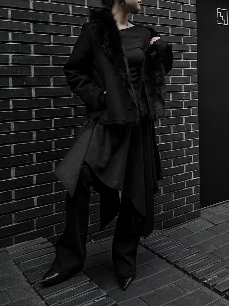 reversible fur mustang jacket (2color)