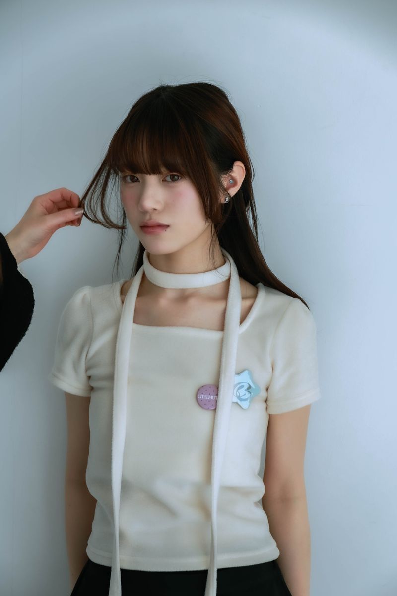 choker badge tee(ibory)