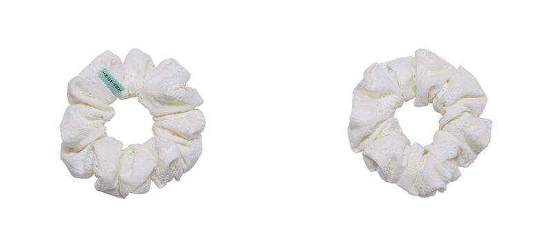 Lace hair scrunchie