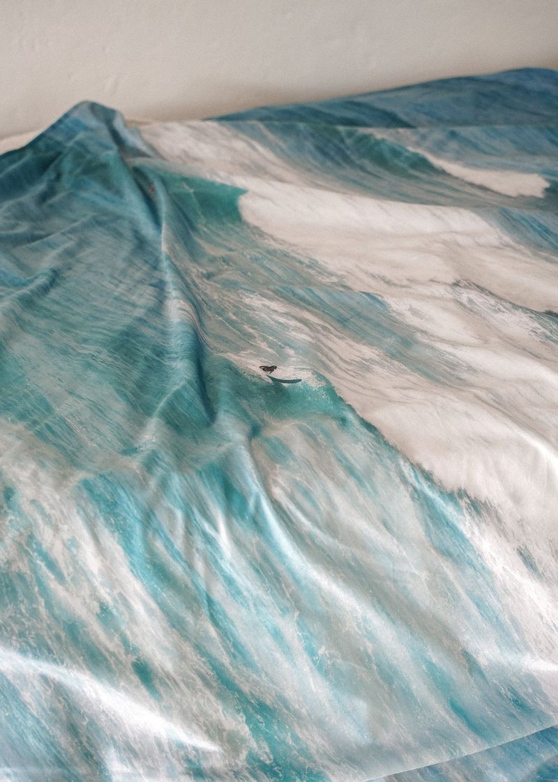 JEJU marine blue blanket - large