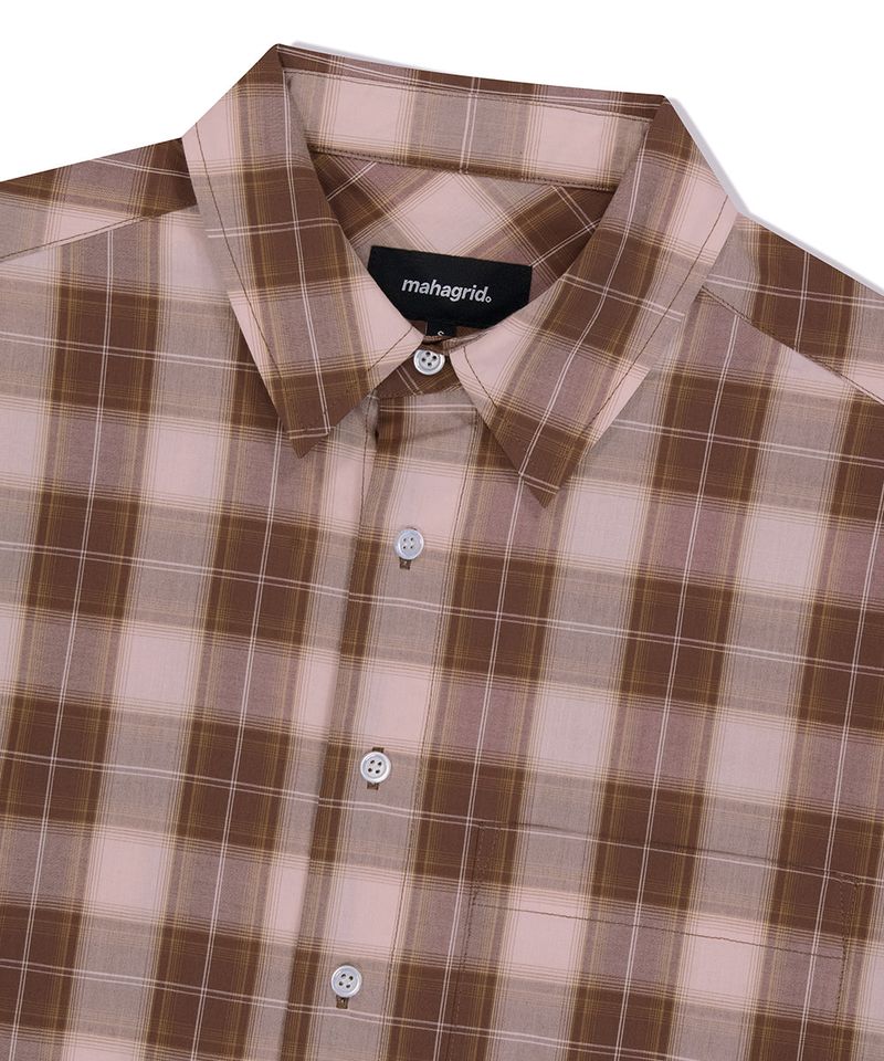 OMBRE CHECK HALF SHIRT