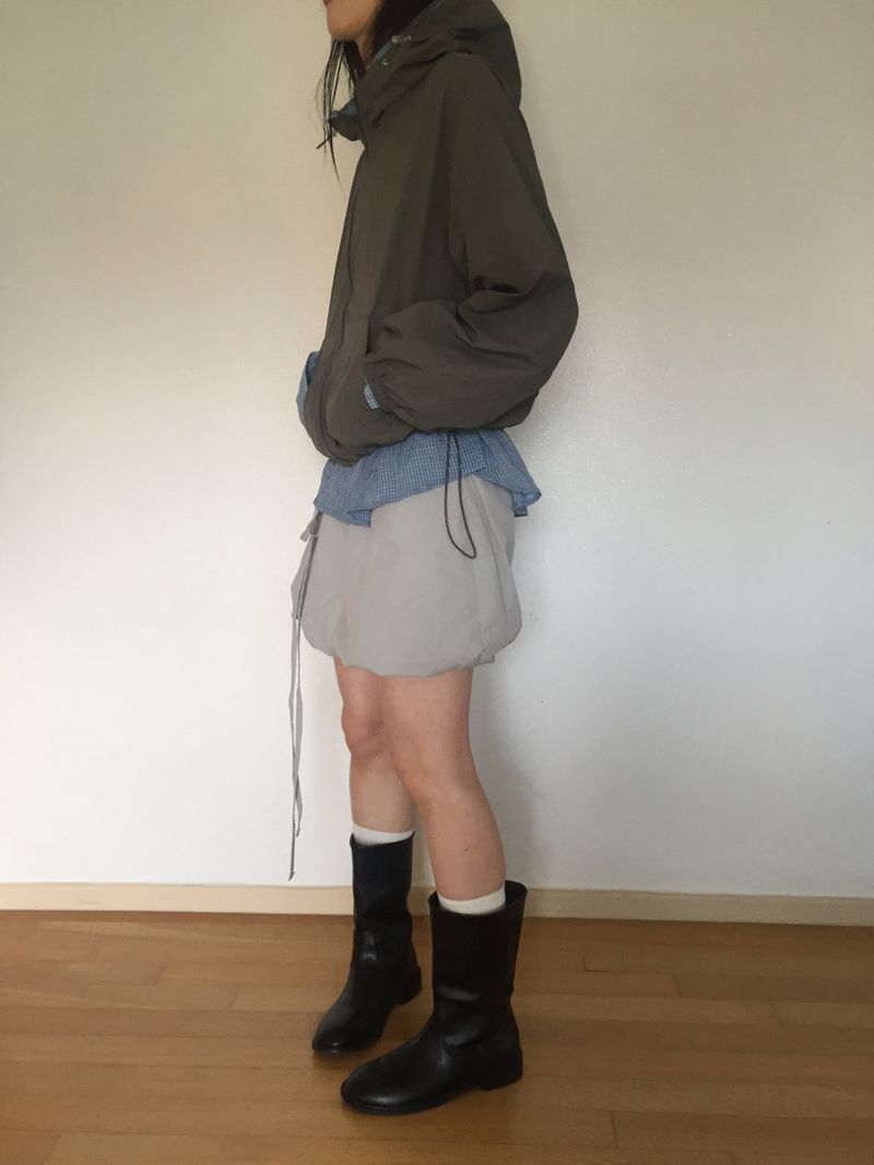 Tie Balloon Mini Skirt (4 colors)