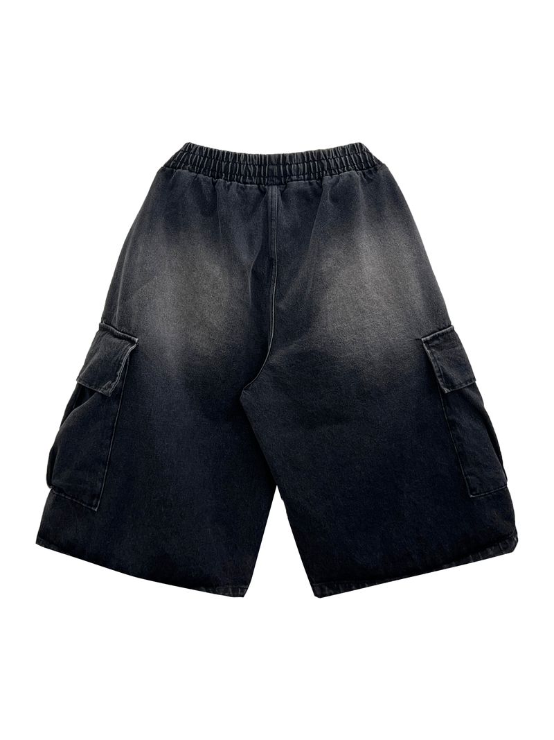 Vintage Washed Denim Shorts 3C