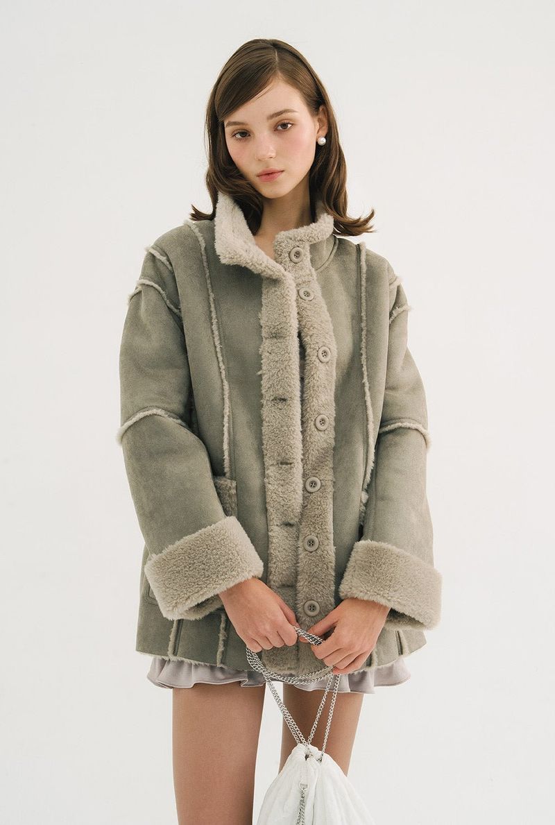 threetimes（スリータイムズ）の「Angelic fur jacket（Jackets/Outerwear）」