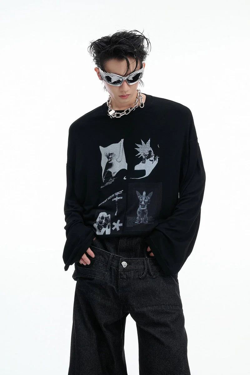 Art Print Long Sleeve Tee
