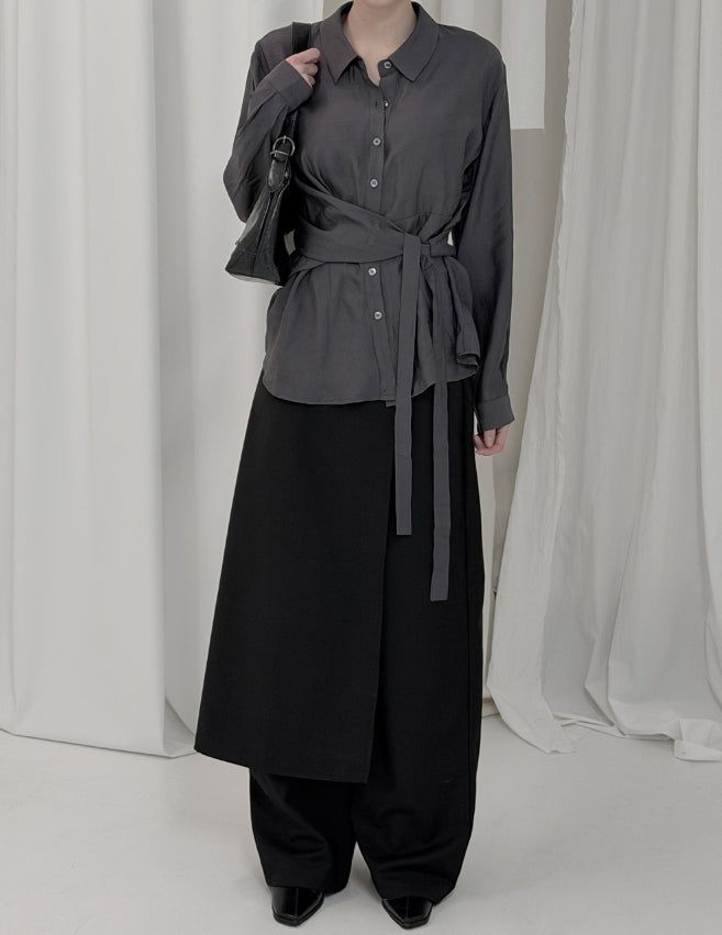 Merom Wrap Skirt Pants