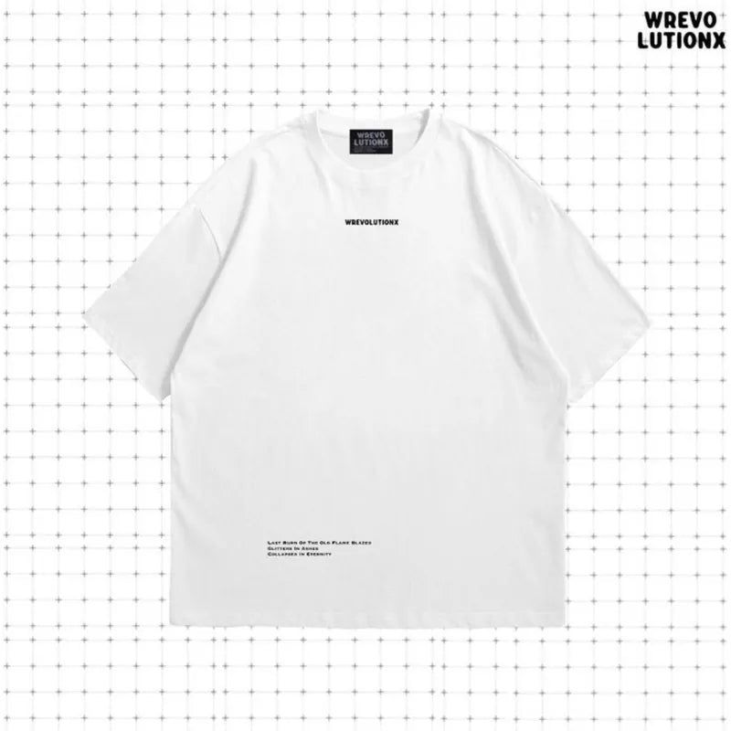 WREVOLUTIONX by WooLeeX（レボリューションエックス バイ ウーリーエックス）の「Classic Logo with Slogan T-Shirt(White)（Tops）」