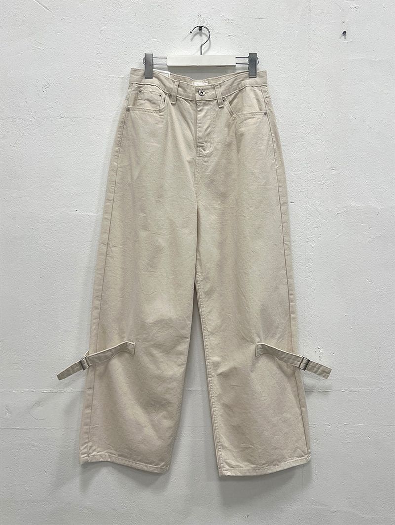 LEG BIJO COTTON WIDE PANTS (2C)