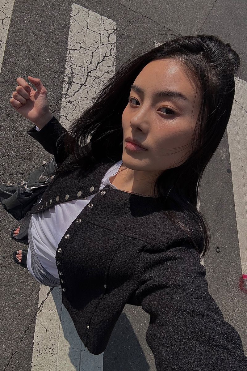 26SS★ TWEED SNAP CROP JACKET