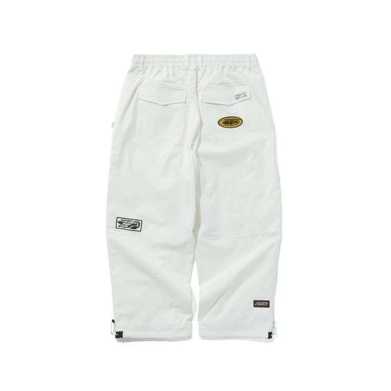 VARIETY PATCH SUPER WIDE VENTILATION PANTS WHITE