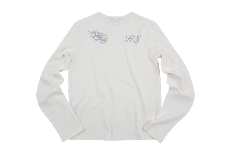Wing long sleeve tee ivory