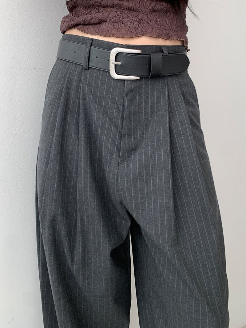 STRIPE TWILL BALLOON SLACKS (2C)