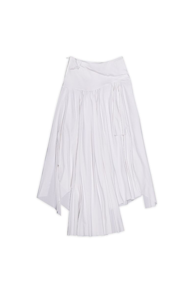 DARLING, YOU ARE BAD（YOU ARE BAD）の「ASYMMETRIC SHIRRING SKIRT #WHITE（Skirts）」