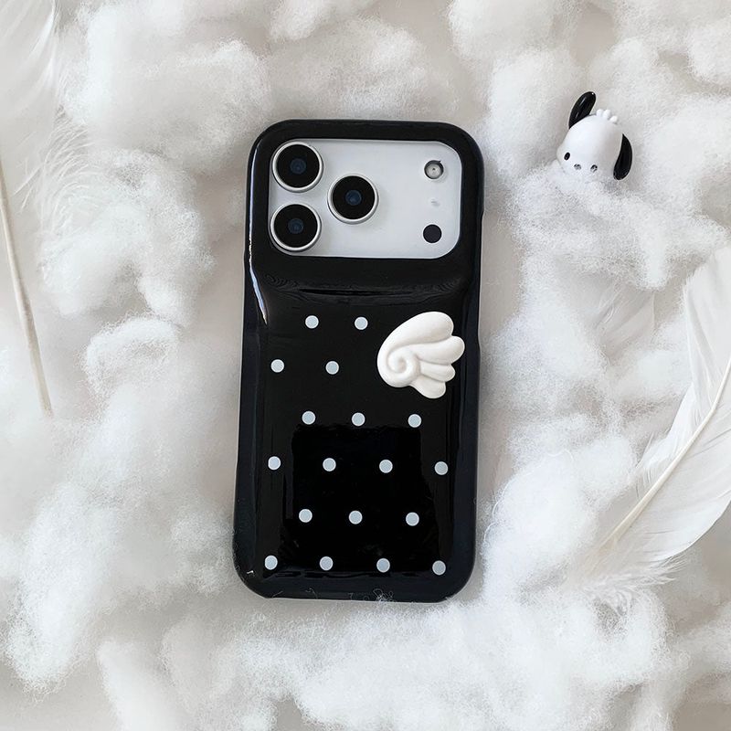 [MADE] black wings dots case