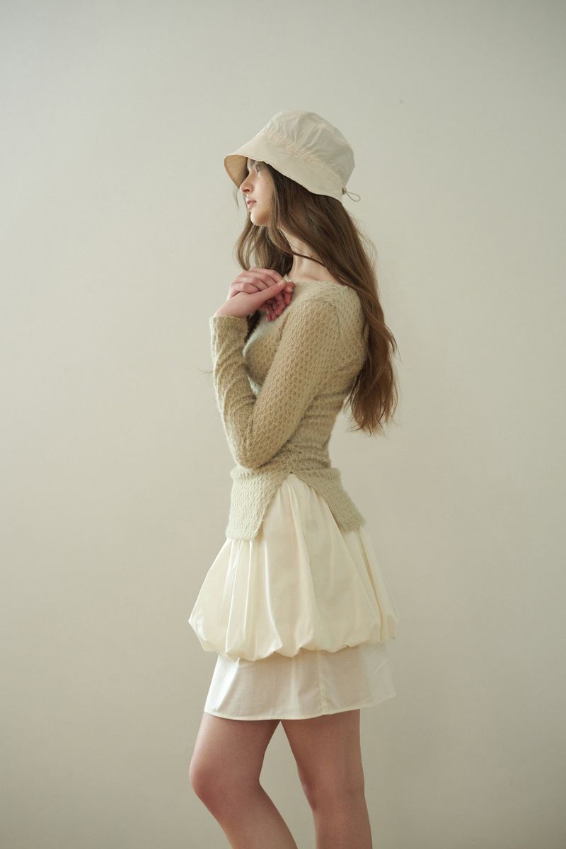 PERZ bucket hat_ivory