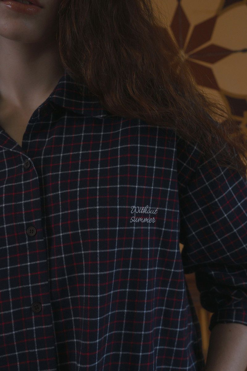 Bein check shirt_navy