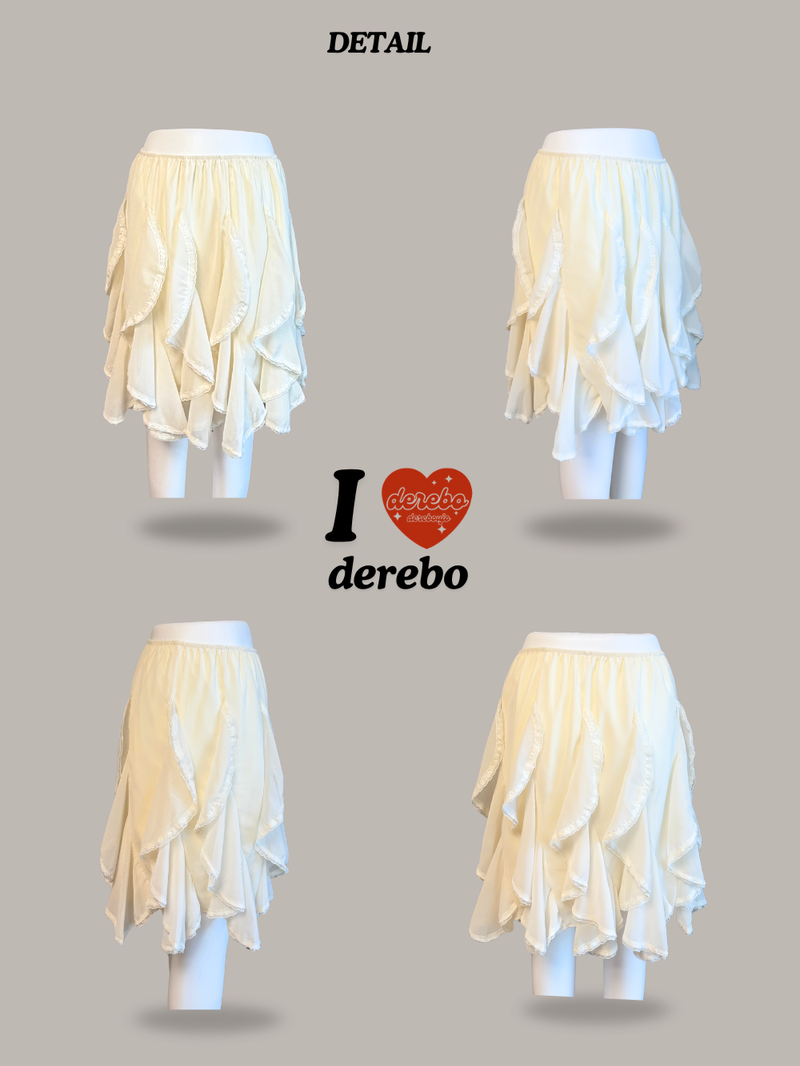Lily Chiffon Lace Midi Skirt