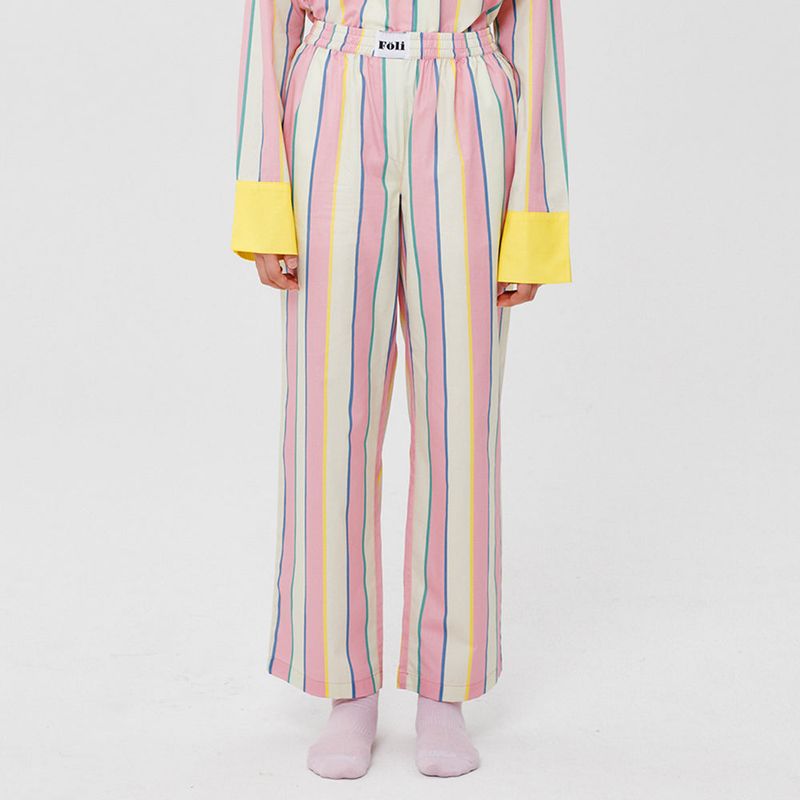 Foli（フォリー）の「(W) Creamy Stripe PJ Pants（Pants）」