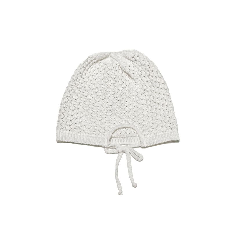 Knit ribbon beanie