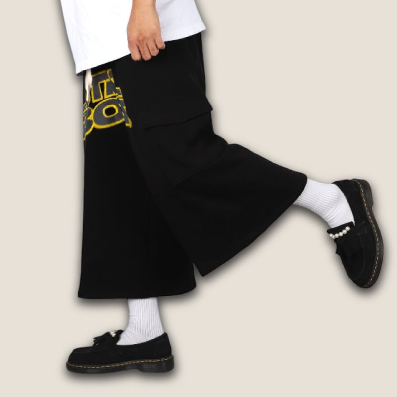 Starboys hakama sweatpants Black