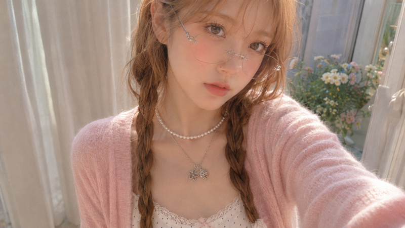strawberry charm necklace