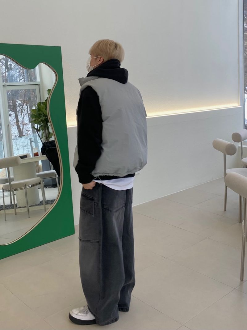 Two Pocket Balloon Big Denim Pants 2C