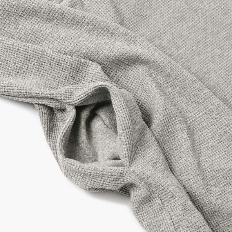 Patchwork Waffle Onepiece] Grey