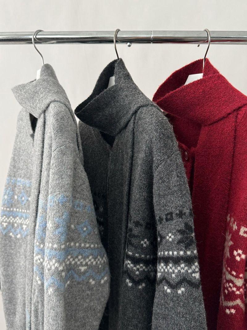 Cabin Nordic Round Knit Cardigan