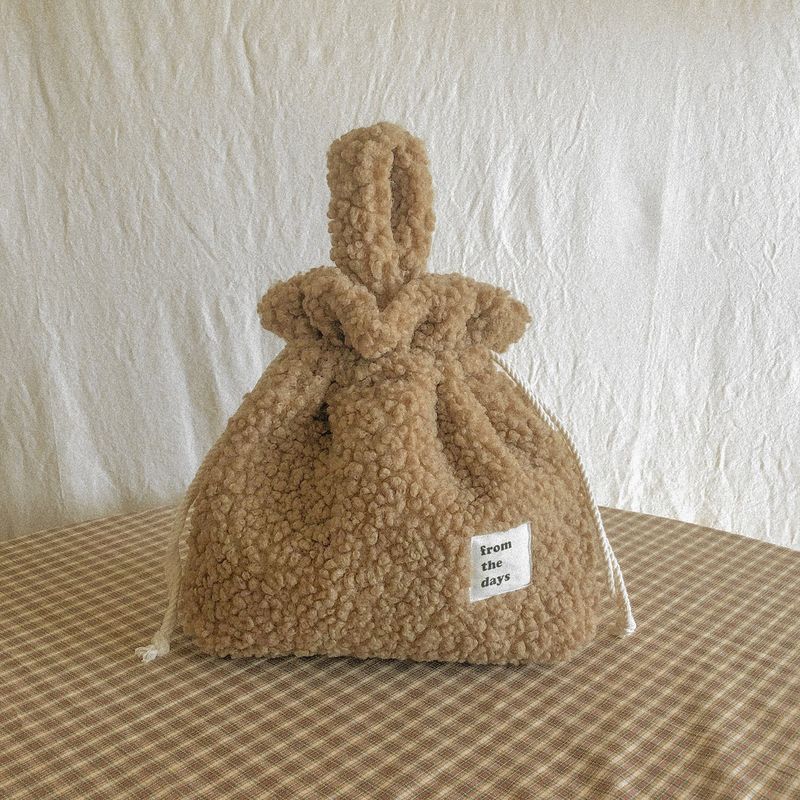 【MADE】Dumble fur string hand bag