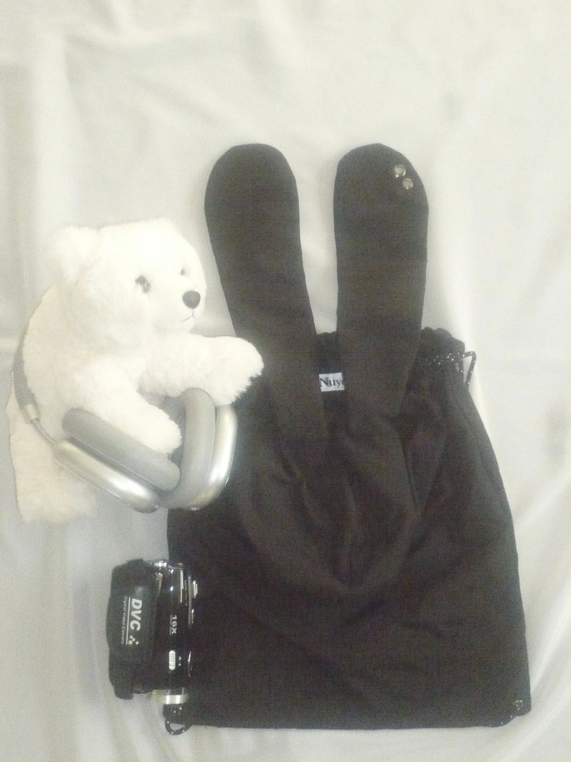 Rabbit hoodie bag