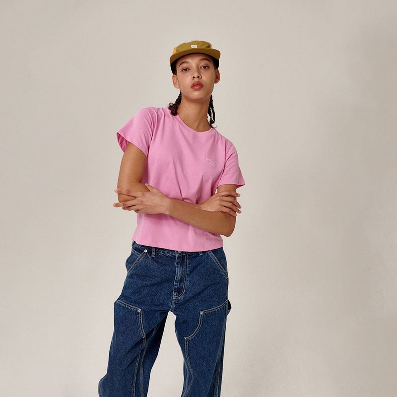 Fika Classic Logo T-Shirt Pink