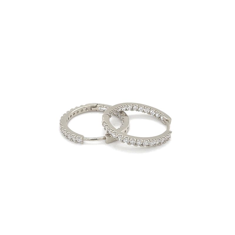25mm behind eternity earrings