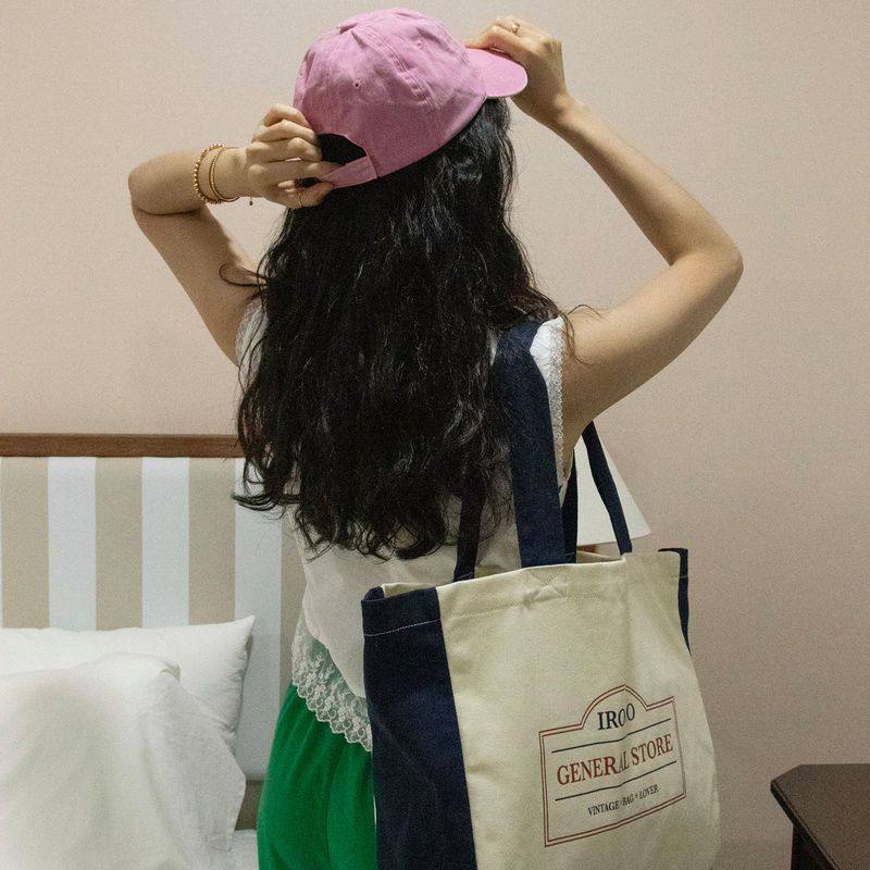 iroco general store eco bag_navy