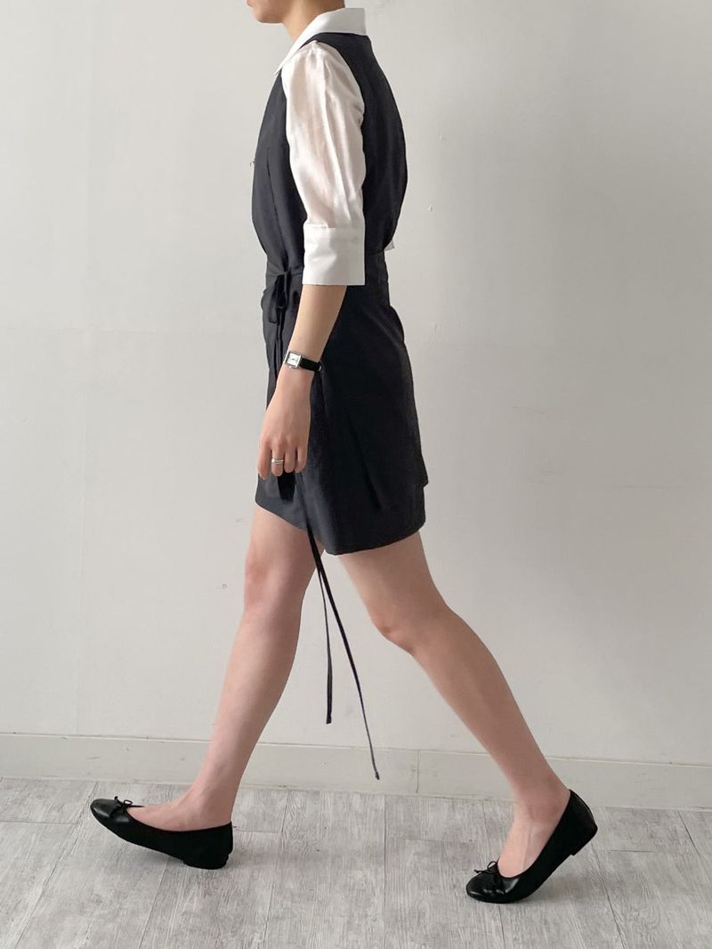 Joanne Nylon Sleeveless Wrap One Piece