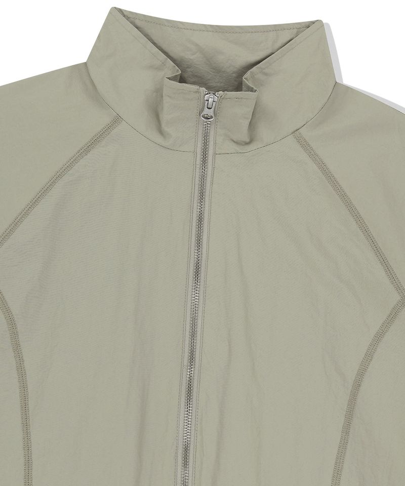COVER STITCH NYLON TRACK JACKET