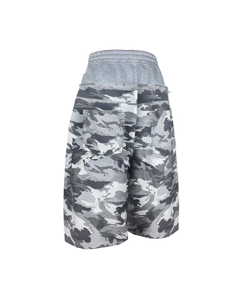 SWEAT X CAMO 2 LAYERED SHORTS