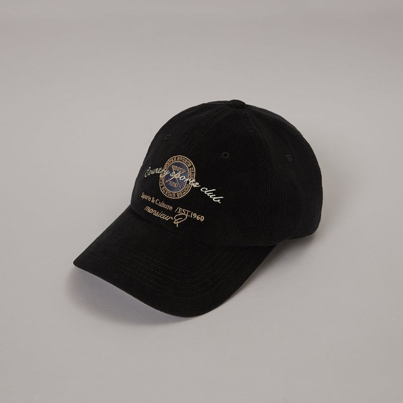 S&C Corduroy Ball Cap (Black)