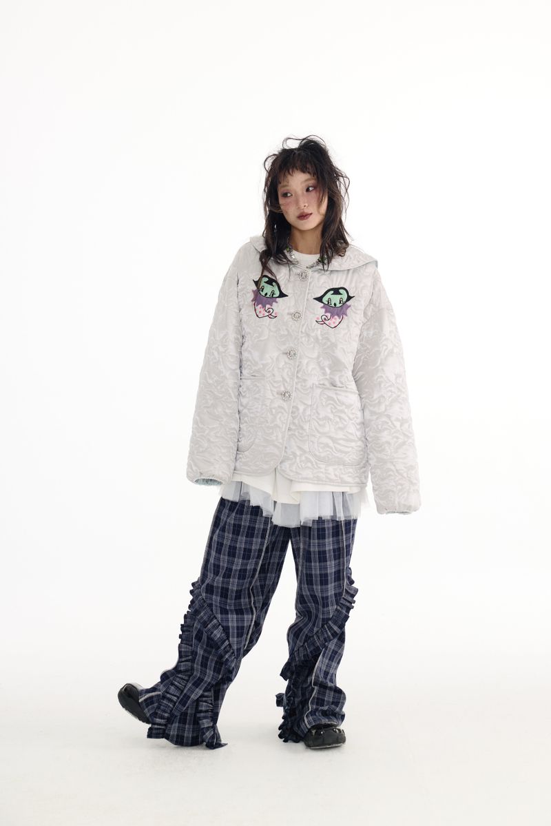 Silver embroidered jacket