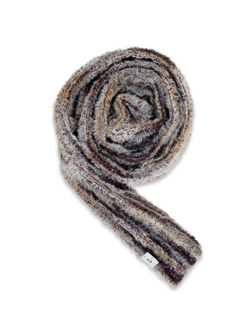 nought(ノウト)の「O Logo Fluffy Muffler / Brown Multy(Fashion Accessories)」