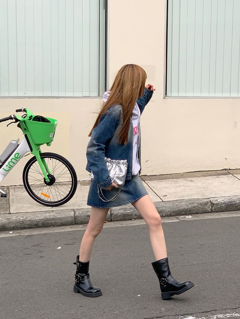 [MADE] Dune Y2K denim mini skirt