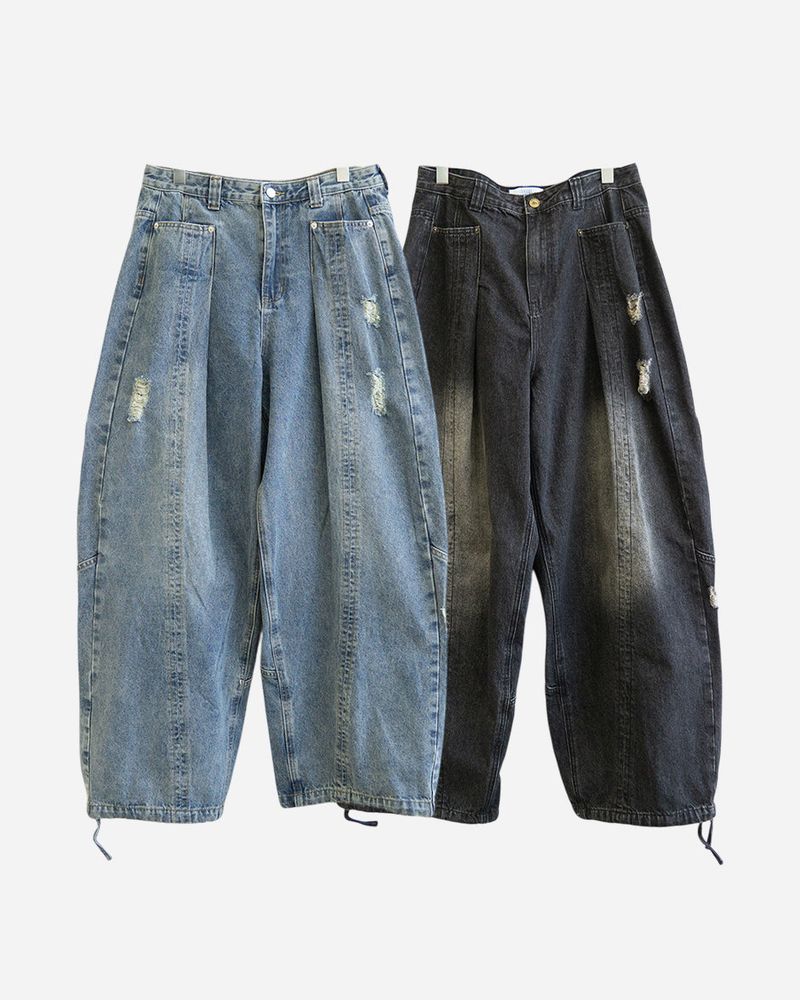 Frey Fold Denim Pants