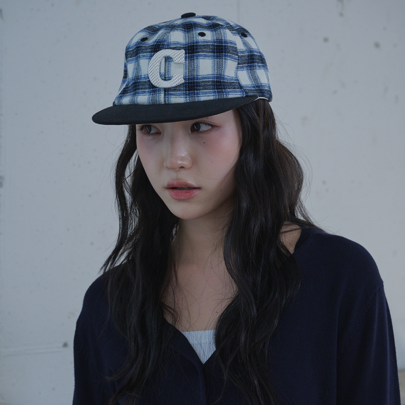C Logo Check Cap (Blue Check)