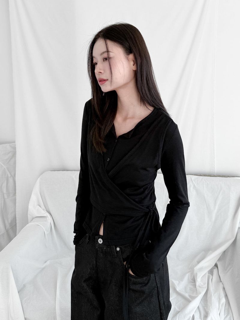  WRAP STRAP CARDIGAN
